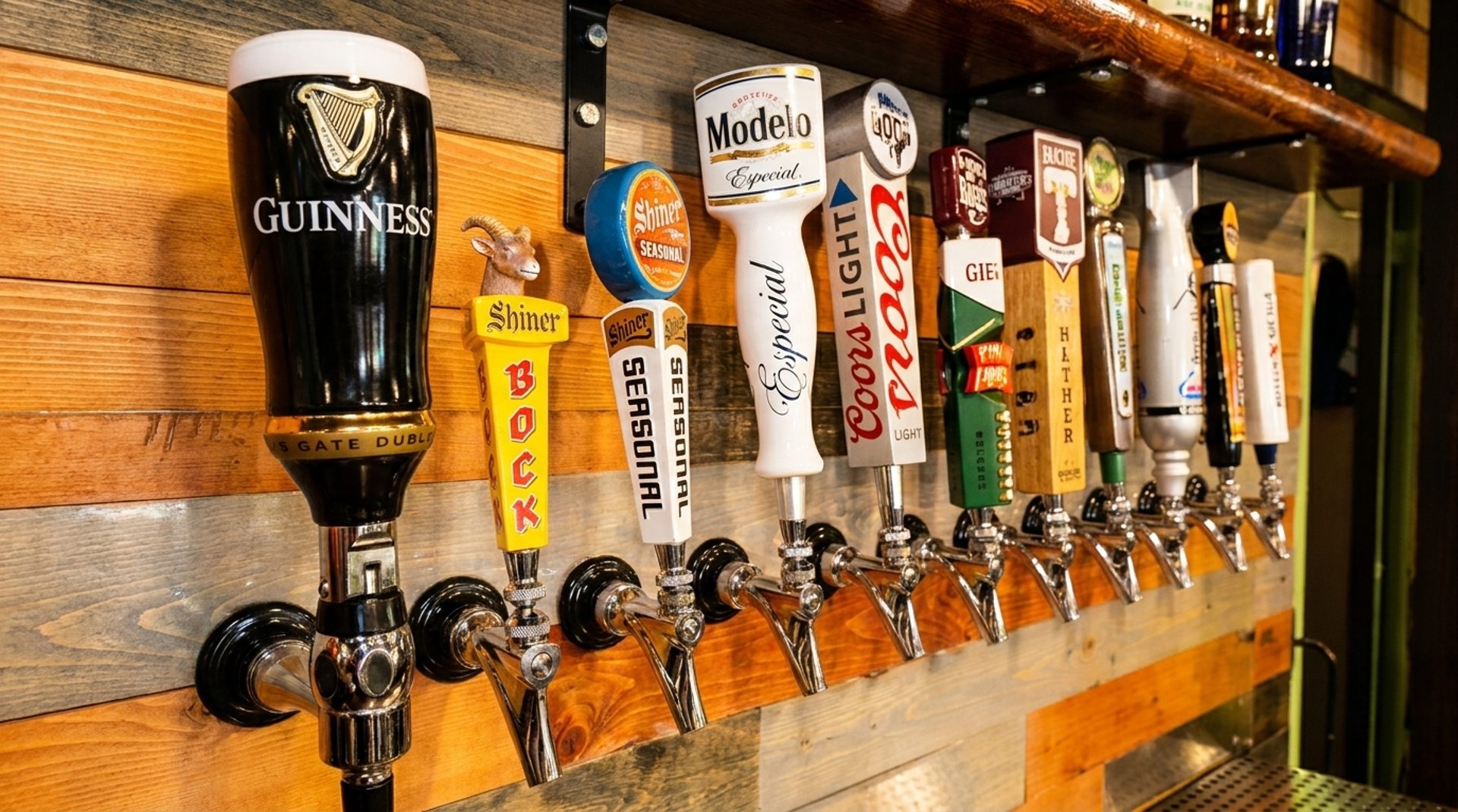 Cold beer on tap
